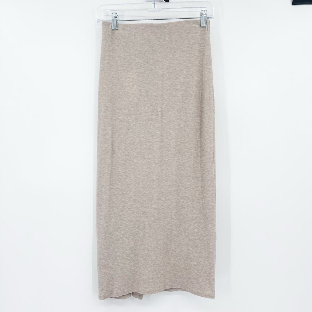 New With Tags Vince Twist Draped Midi Skirt Light Heather Beige Womens Size XS - Picture 10 of 13